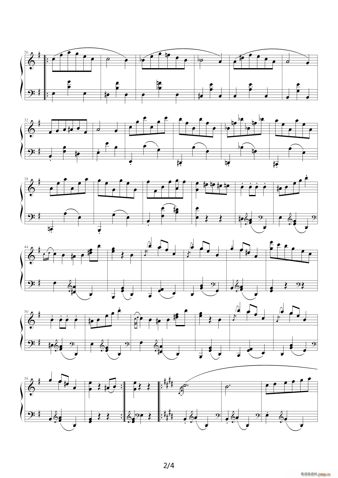 肖邦e小调圆舞曲 G调2