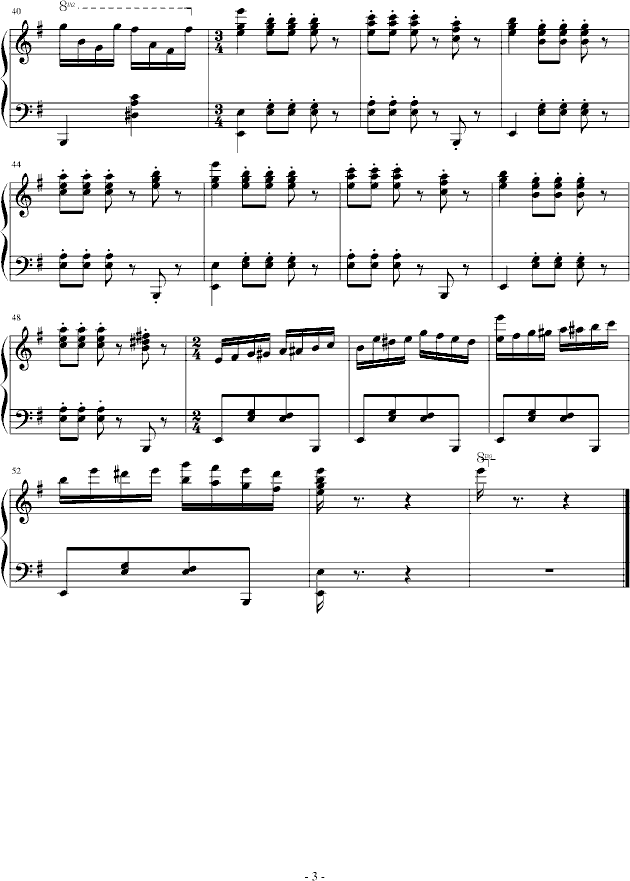 secret高潮部分- 选自《不能说的秘密》-钢琴谱(钢琴曲)-影视3