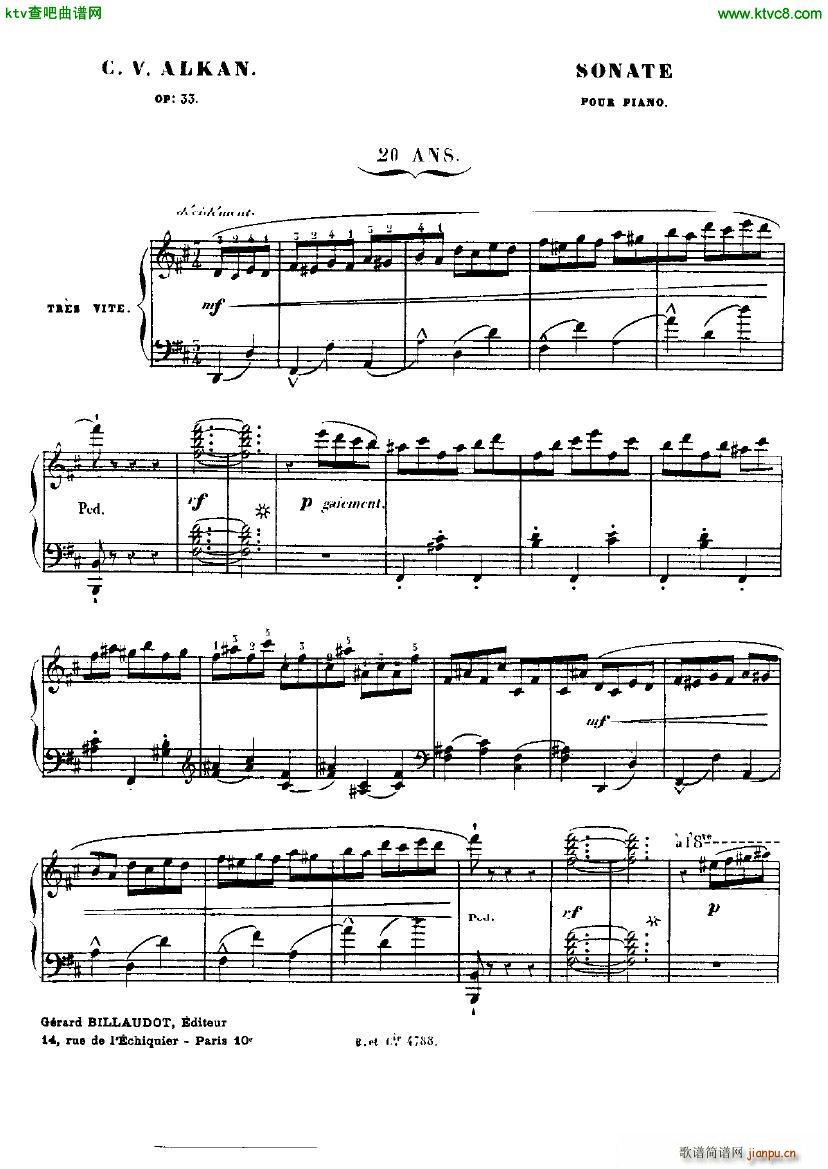 Alkan op 33 Grande Sonata part 11