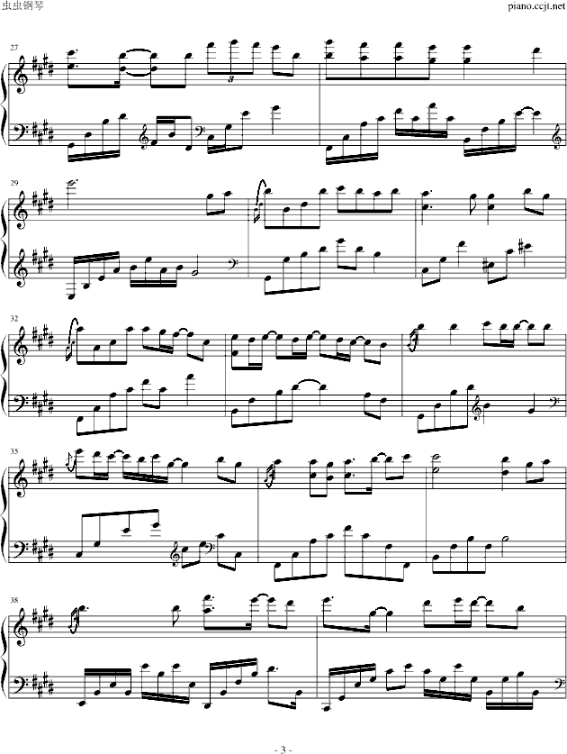 Piano Solo-钢琴谱(钢琴曲)-Yiruma3