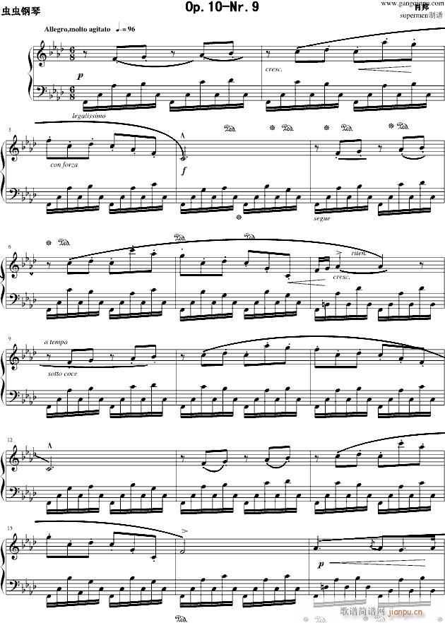 肖邦练习曲Op10―-Nr9_肖邦-chopin1