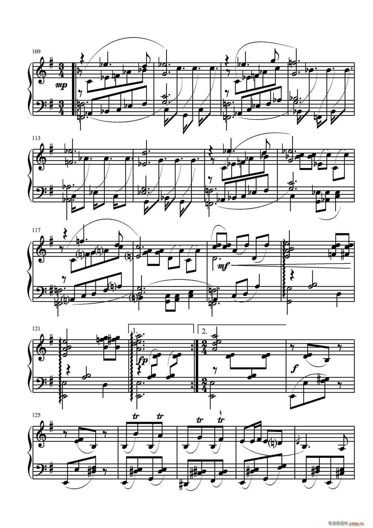 第三钢琴奏鸣曲（第二乐章）6