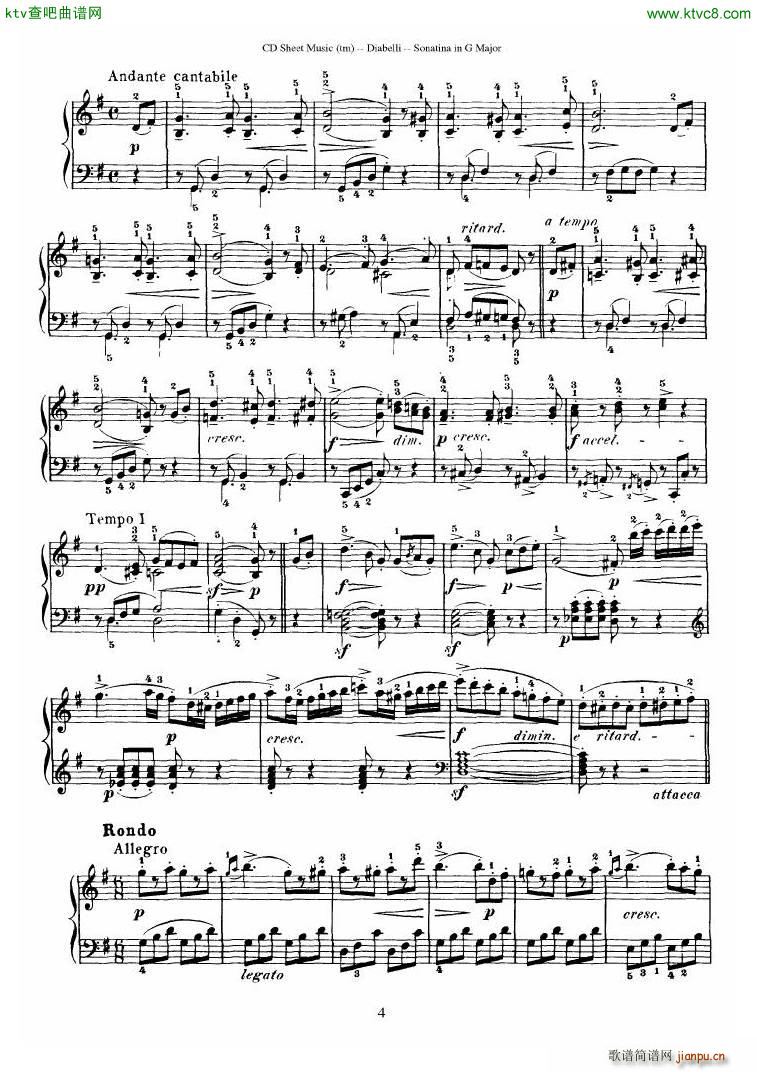 Diabelli Sonatinas Op 168 No 1 7 34P27
