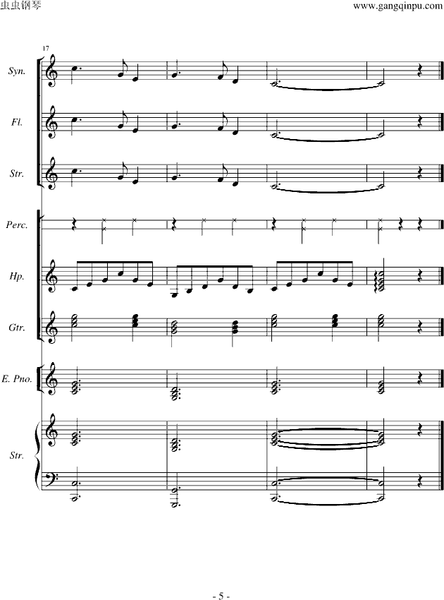 SILENT NIGHT-钢琴谱(钢琴曲)-未知分类5