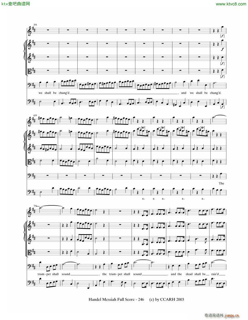 G F Handel Messiah Open Score 七5