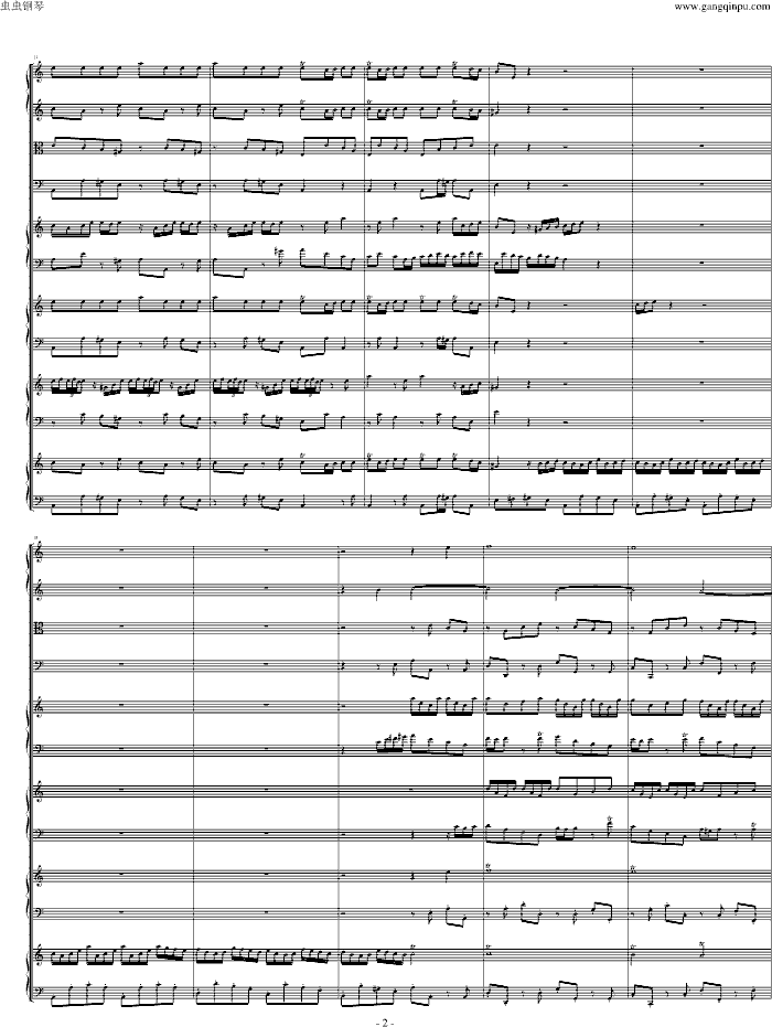 四羽管键琴协奏曲 BWV1065-钢琴谱(钢琴曲)-巴哈-Bach, Johann Sebastian2