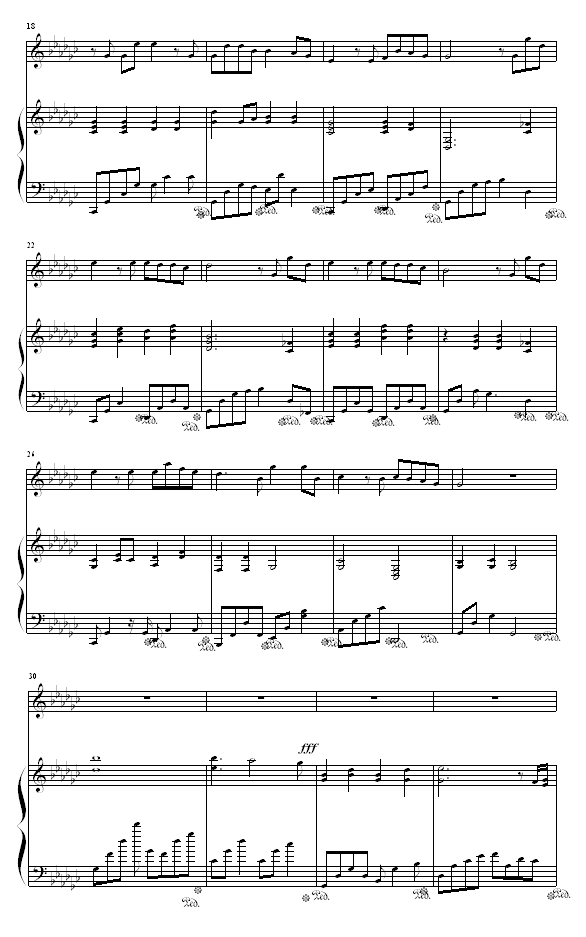 都是你 - 弹唱版-钢琴谱(钢琴曲)-光良2