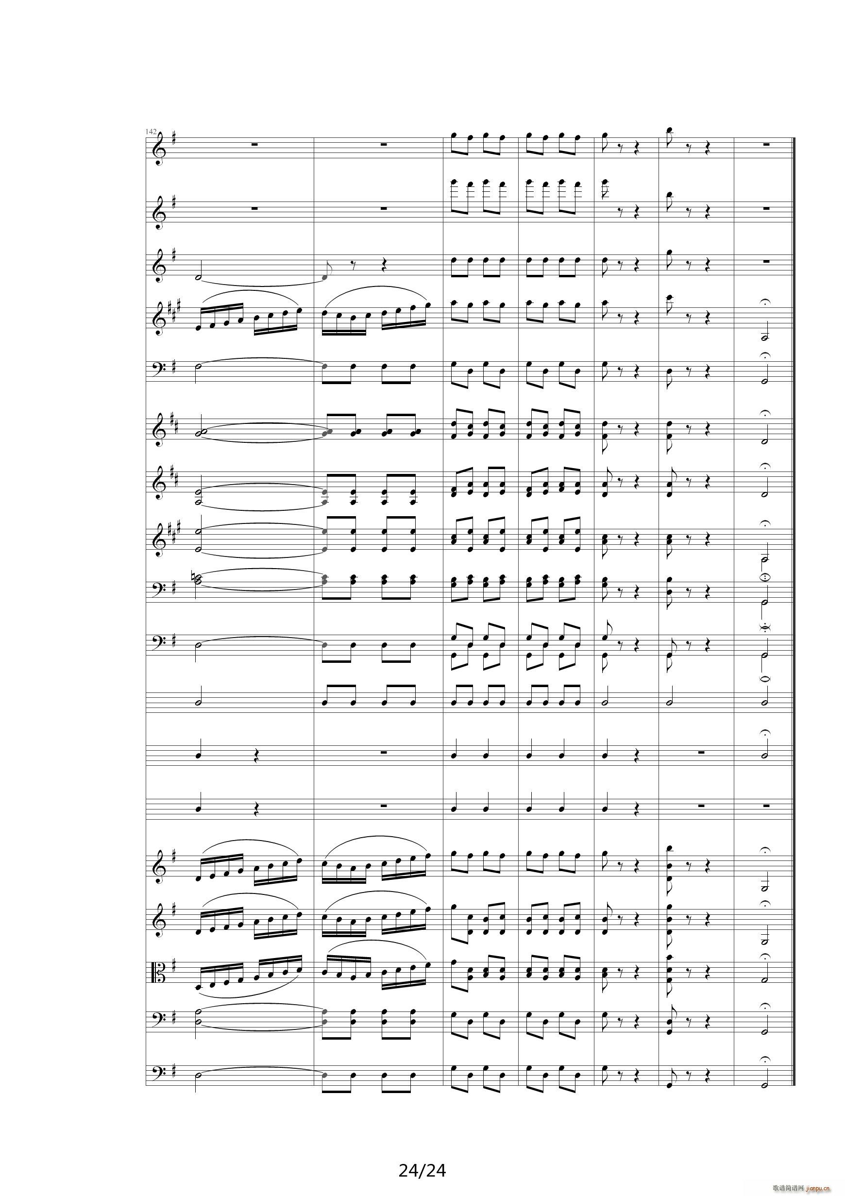 雷鸣电闪波尔卡(管弦乐总谱 分谱)(00雷鸣电闪波尔卡-Orchestra)24