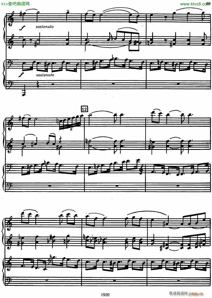 Honegger Symphony No 3 Liturgicheskaya 2 pianos 二7