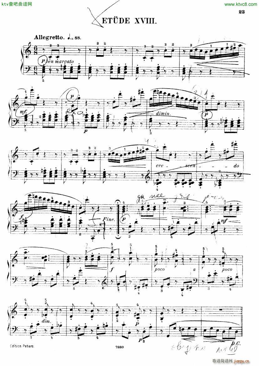 Henri Bertini 1798 1876 25 Easy Etudes Op 10021