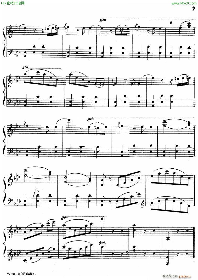 Hofmann Valse in Ab7