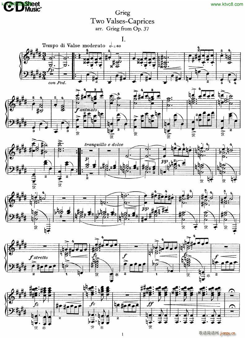 Grieg Two Valses Caprices1