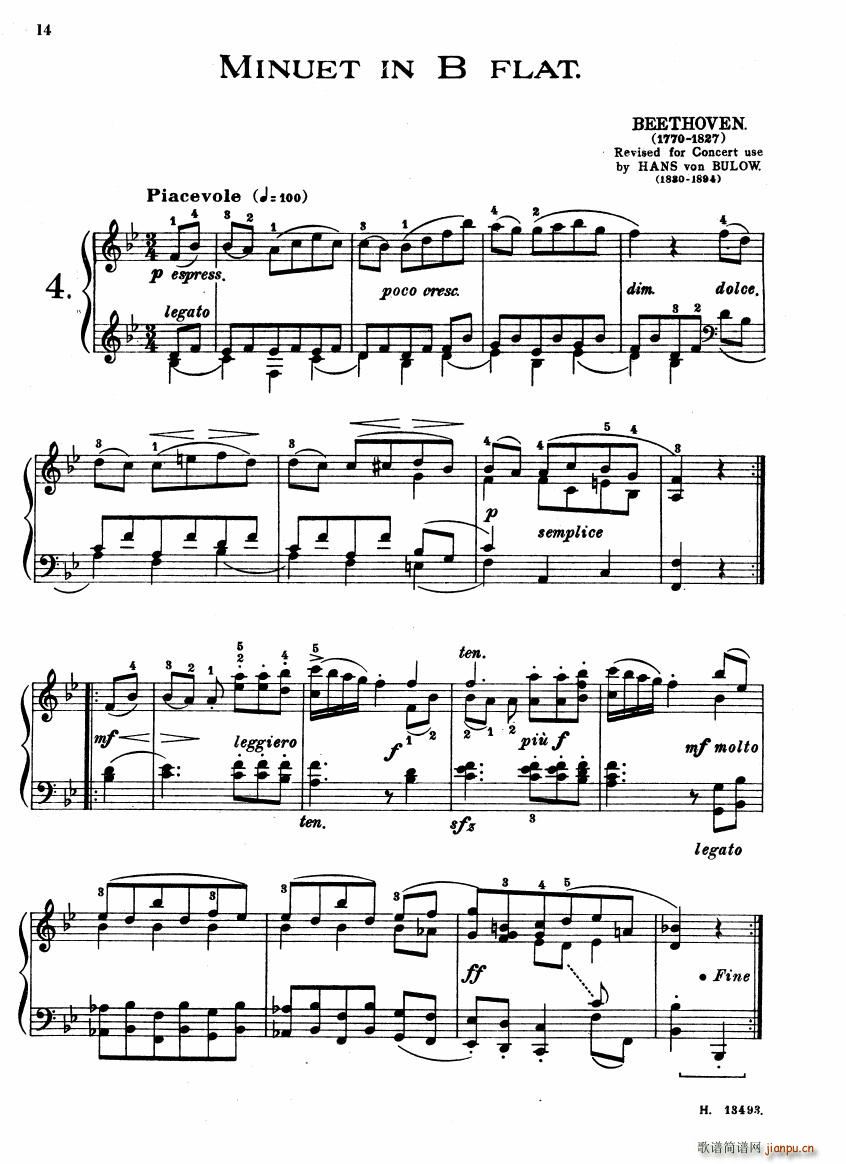 Beethoven Minuet1