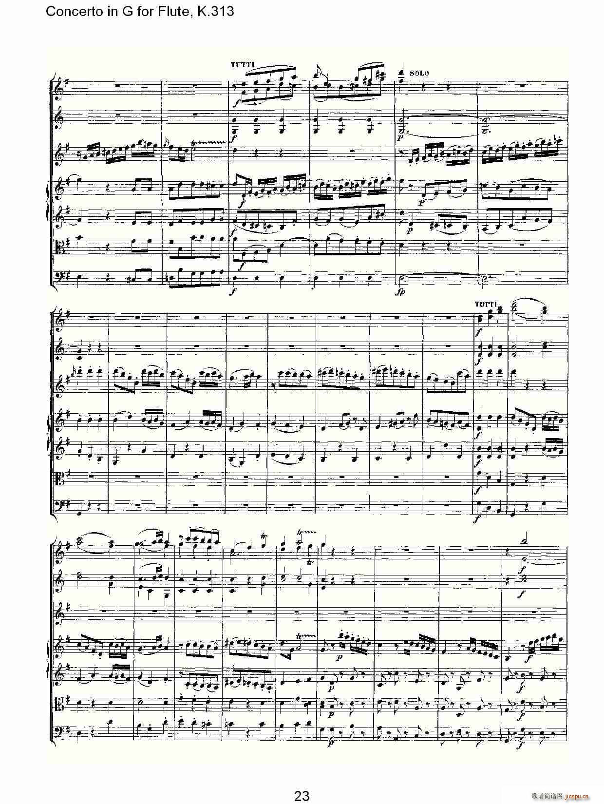 Concerto in G for Flute, K.313（G调长笛协奏曲, K.313）24