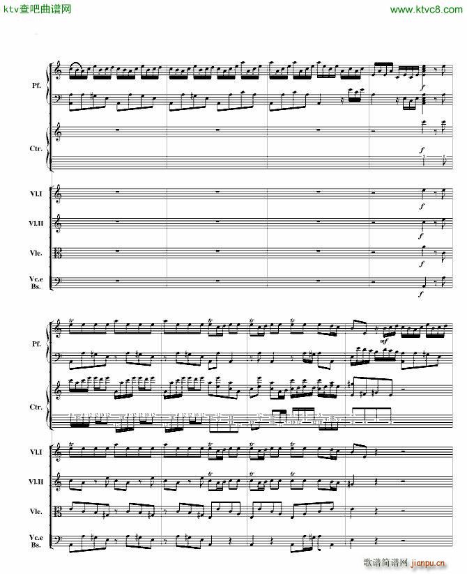 巴赫为四架钢琴写的钢琴协奏曲 钢琴吉他弦乐组_巴哈 Bach Johann Sebastian2