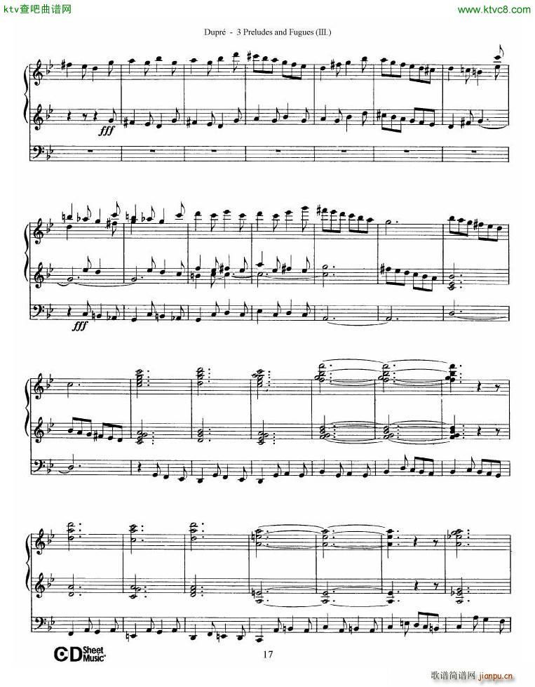 Dupré Prelude Fugue in G minor Op 7 No 317