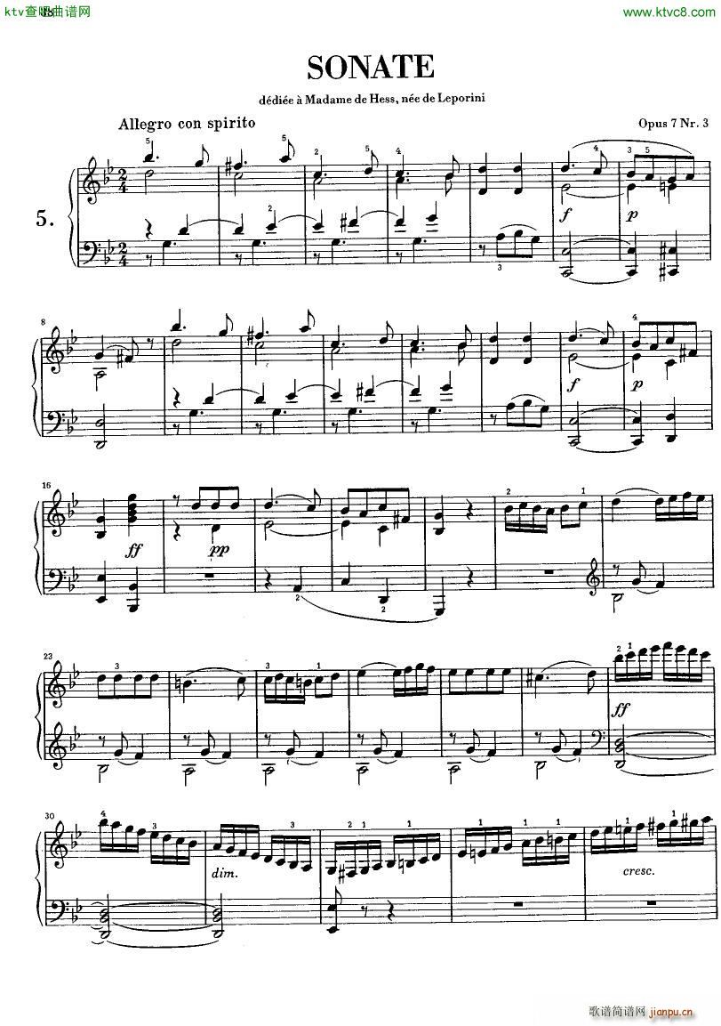 Clementi Sonate op 7 No 31