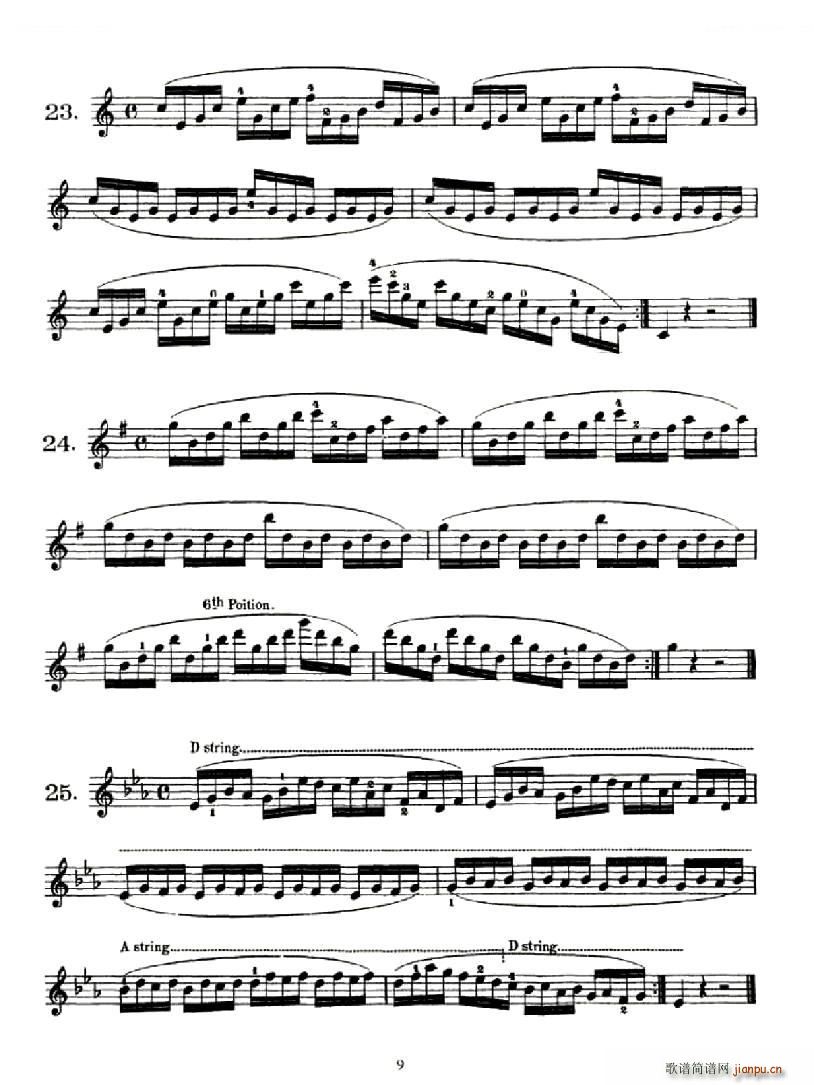 School of Mechanism Op 74（小提琴技巧 作品 74）9