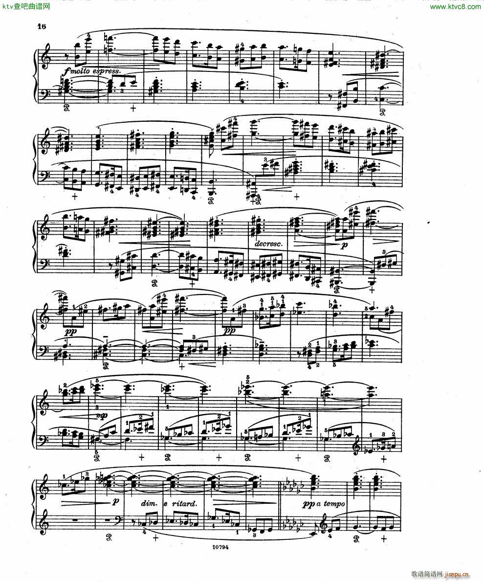 Fuchs Robert Improvisation pour clavier op 1114