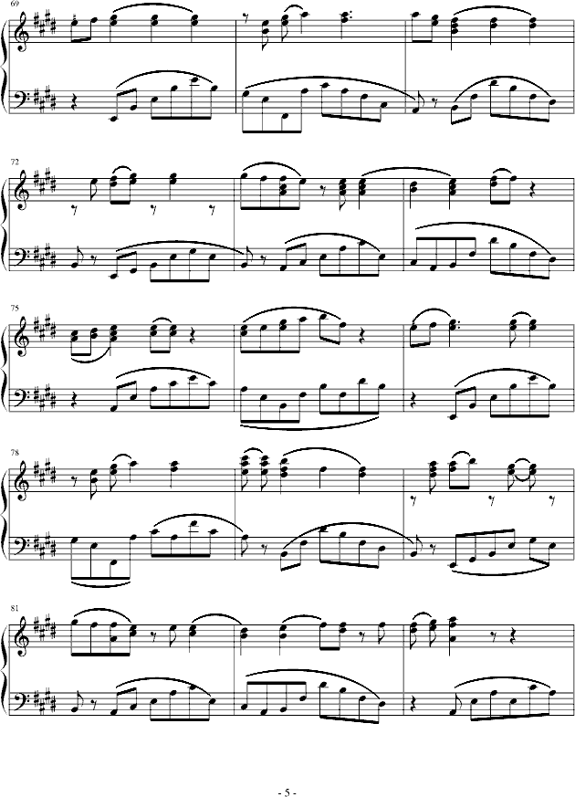 爱的翅膀-修正版-钢琴谱(钢琴曲)-韩庚5