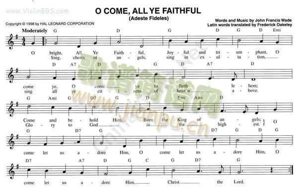 134.O COME,ALL YE FAITHFUL1