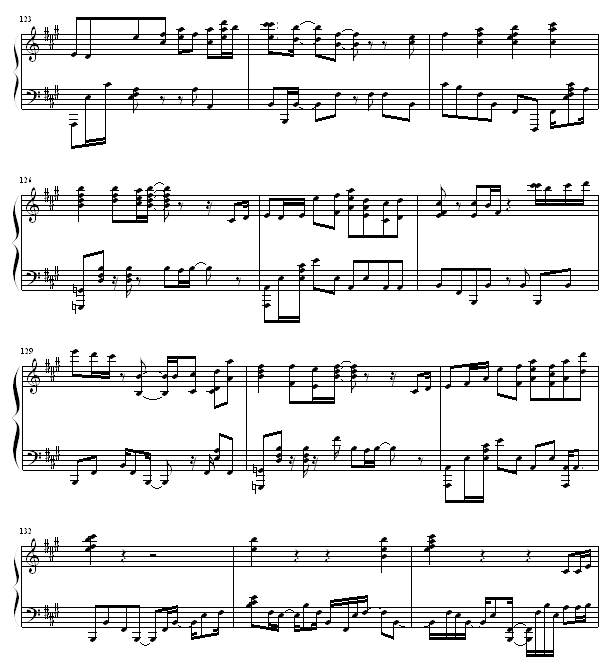鸟之诗 - ＜完美版＞-钢琴谱(钢琴曲)-动漫影视10