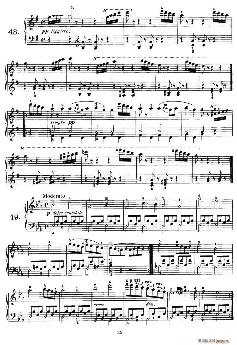 Czerny - 100 Progressive Studies Op 139（47―57）2