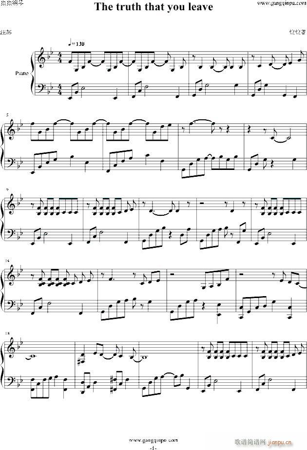 The True That You Leave（你离开的真相）_pianoboy1