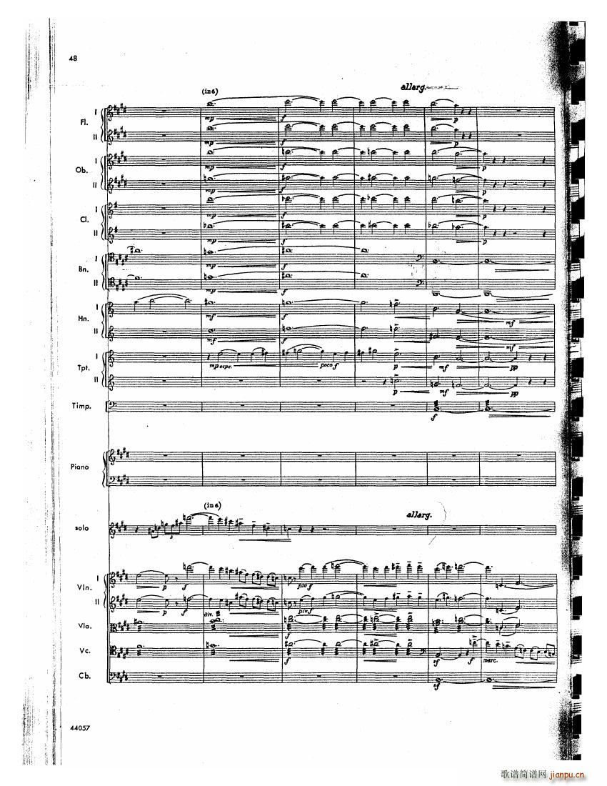 Barber op 14 Violin Concerto Score 二7