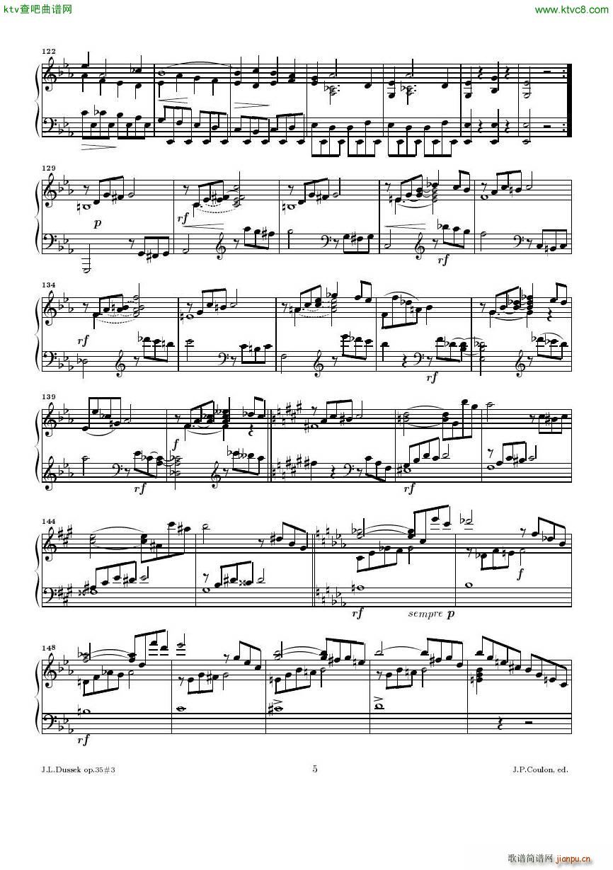 Dussek Sonate No13 op35 No35