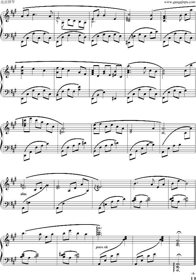 Kataribe（语）-钢琴谱(钢琴曲)-城之内美莎4