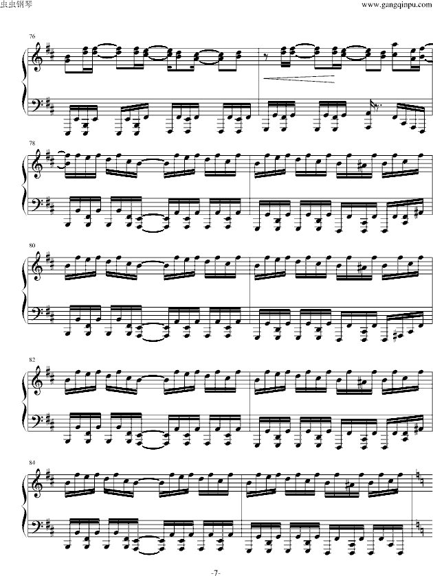 冥王 - 钢琴版-钢琴谱(钢琴曲)-Sound Horizon7