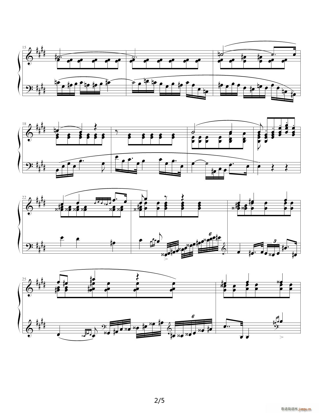 肖邦练习曲第19首�D�D大提琴练习曲 E调2