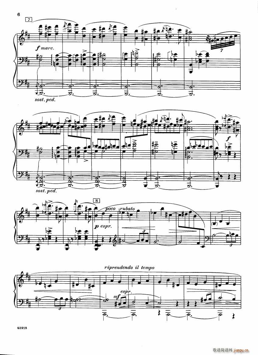 Barber op 28 Souvenirs piano solo6