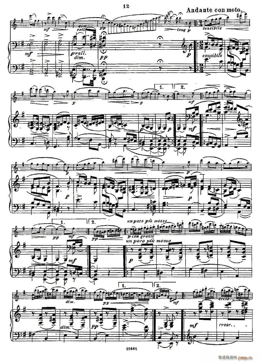 Fantaisies nationales. Op. 59, 4. （长笛+钢琴伴奏）10