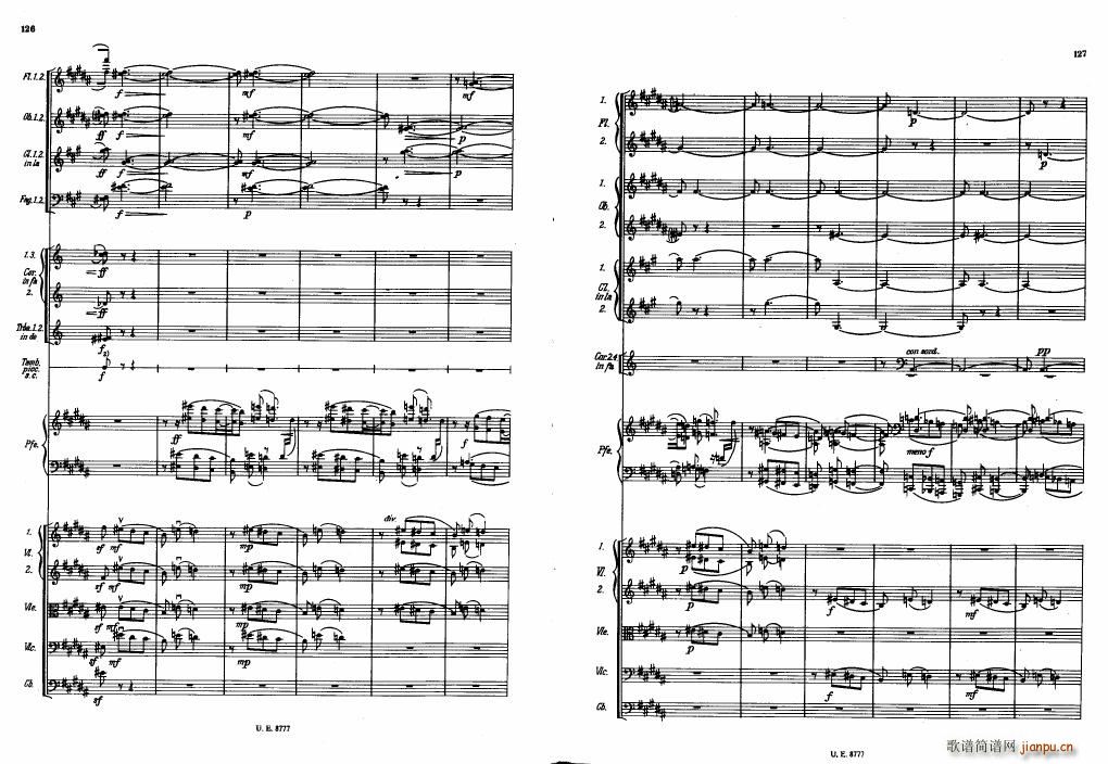 Bartok SZ 83 Piano Concerto No1 Full Score 二23