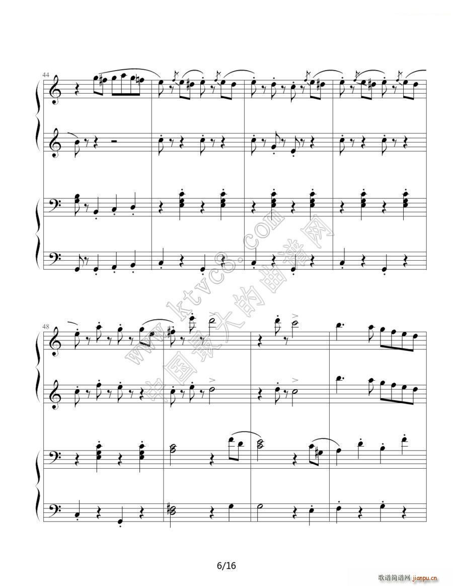 拉德斯基进行曲（双钢琴合奏）6