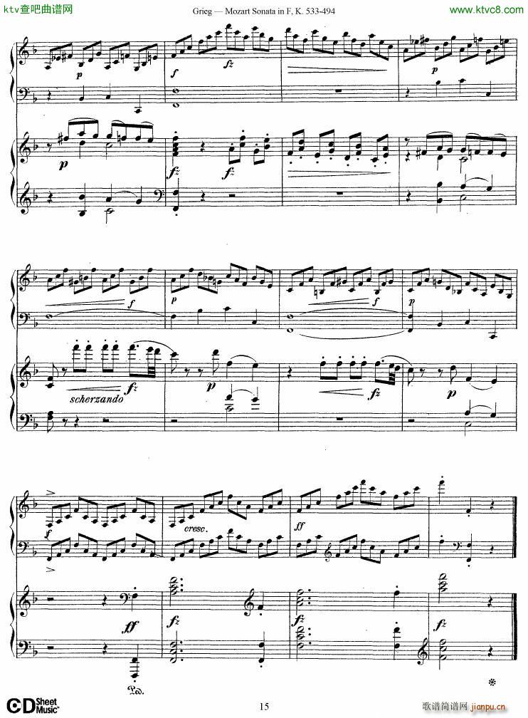 Grieg Sonata K 533 Mozart 2nd Piano Grieg15