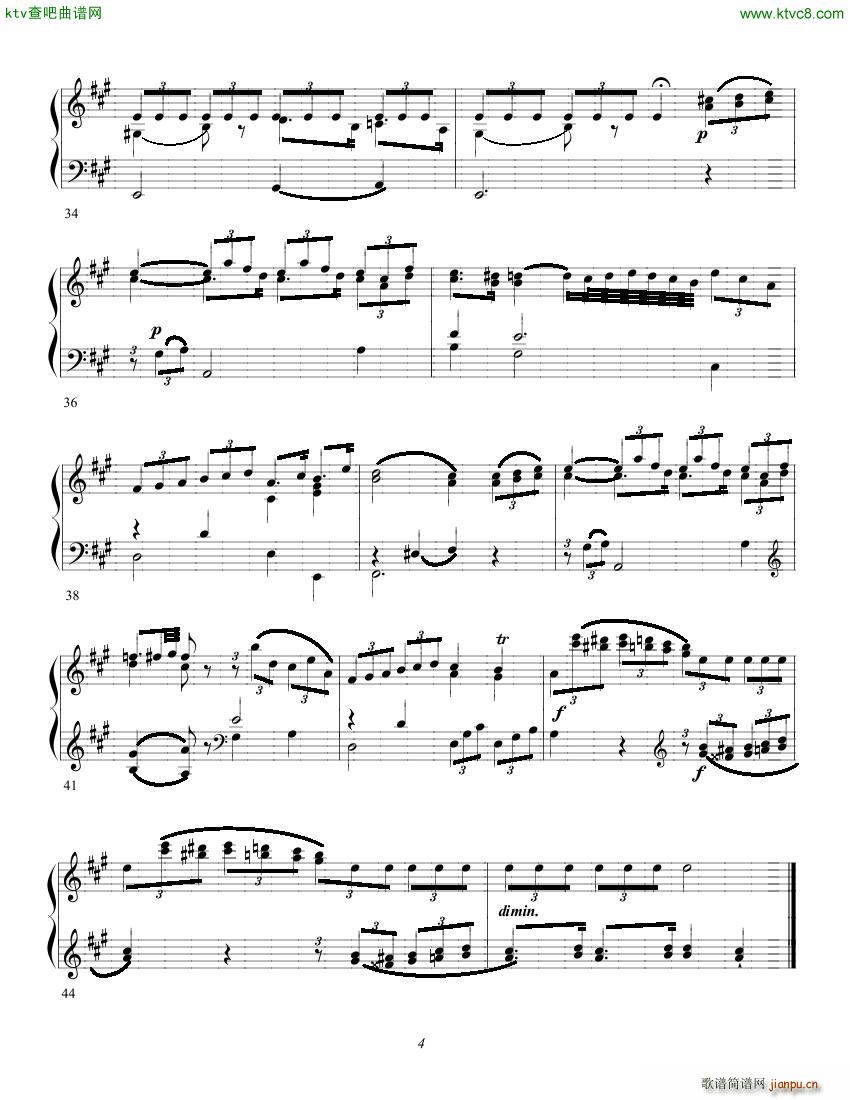 Clementi op 1 No 5 Sonate A major4