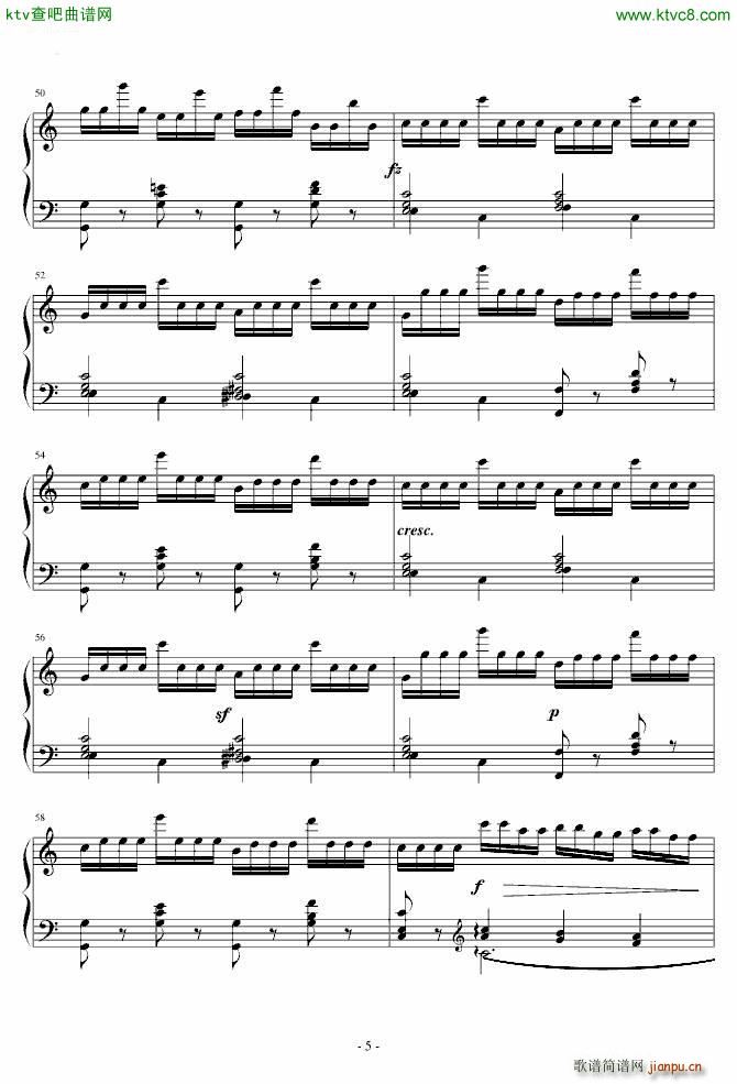 C大调练习曲 车尔尼Op740 No7_车尔尼 Czerny5