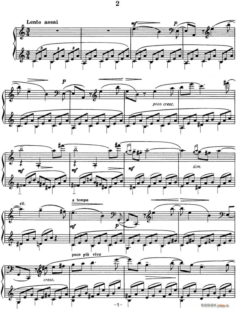 拉赫玛尼诺夫 音画练习曲10或11 Etudes tableaux Op 39 No 21