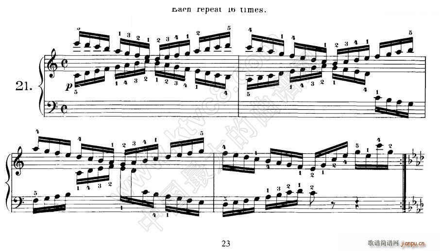 Czerny - 40 Daily Exerci Op 337（20―25）（40首日常训练曲）1