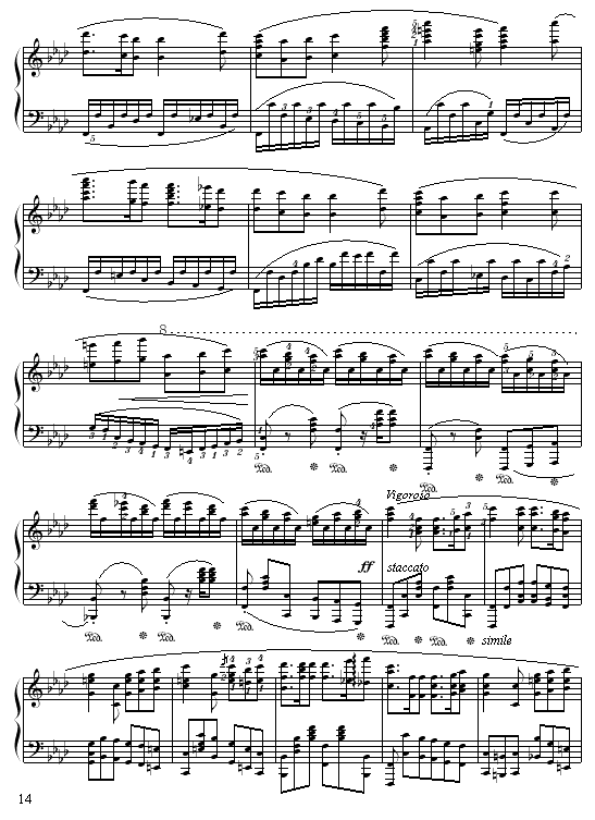 落叶的梦第二首-钢琴谱(钢琴曲)-苗波14
