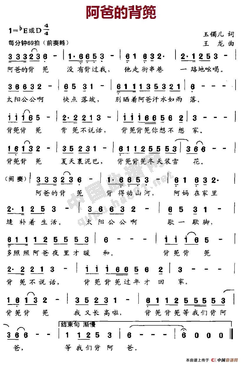 阿爸的背篼1