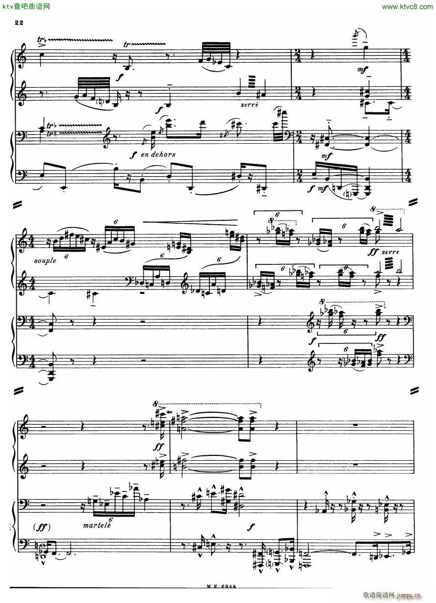 Auric Partita for two pianos22