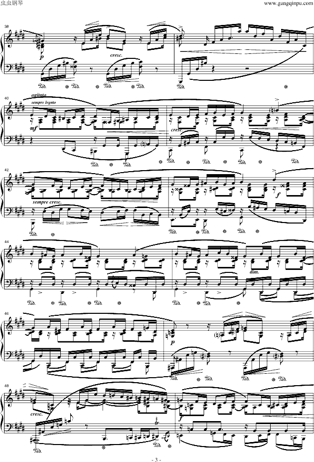 肖邦-降E大调夜曲-钢琴谱(钢琴曲)-肖邦-chopin3