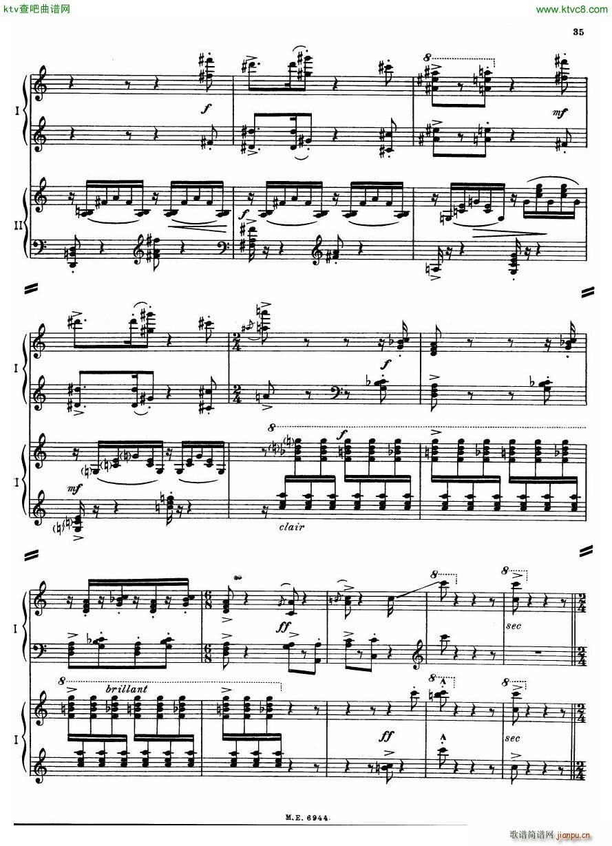 Auric Partita for two pianos35