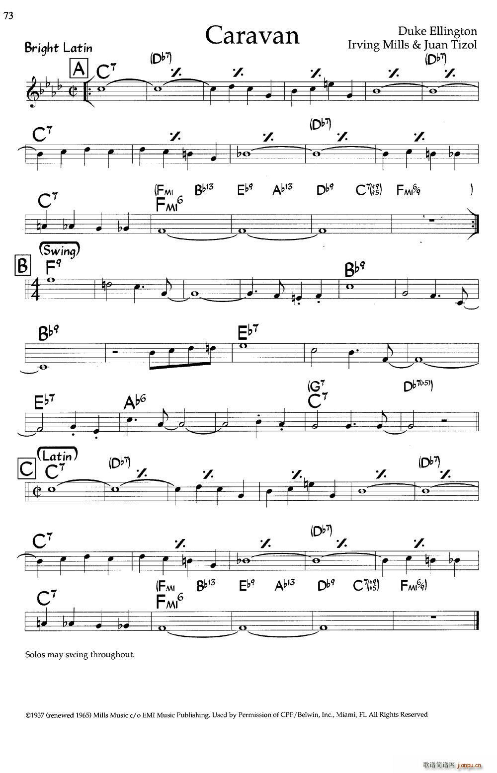Caravan（爵士钢琴曲）1