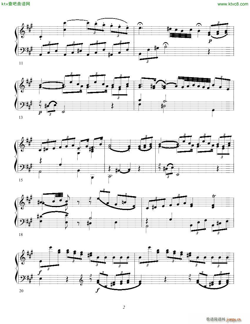 Clementi op 1 No 5 Sonate A major2