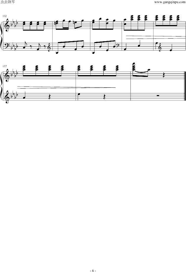 邮递马车-钢琴谱(钢琴曲)-古关裕6